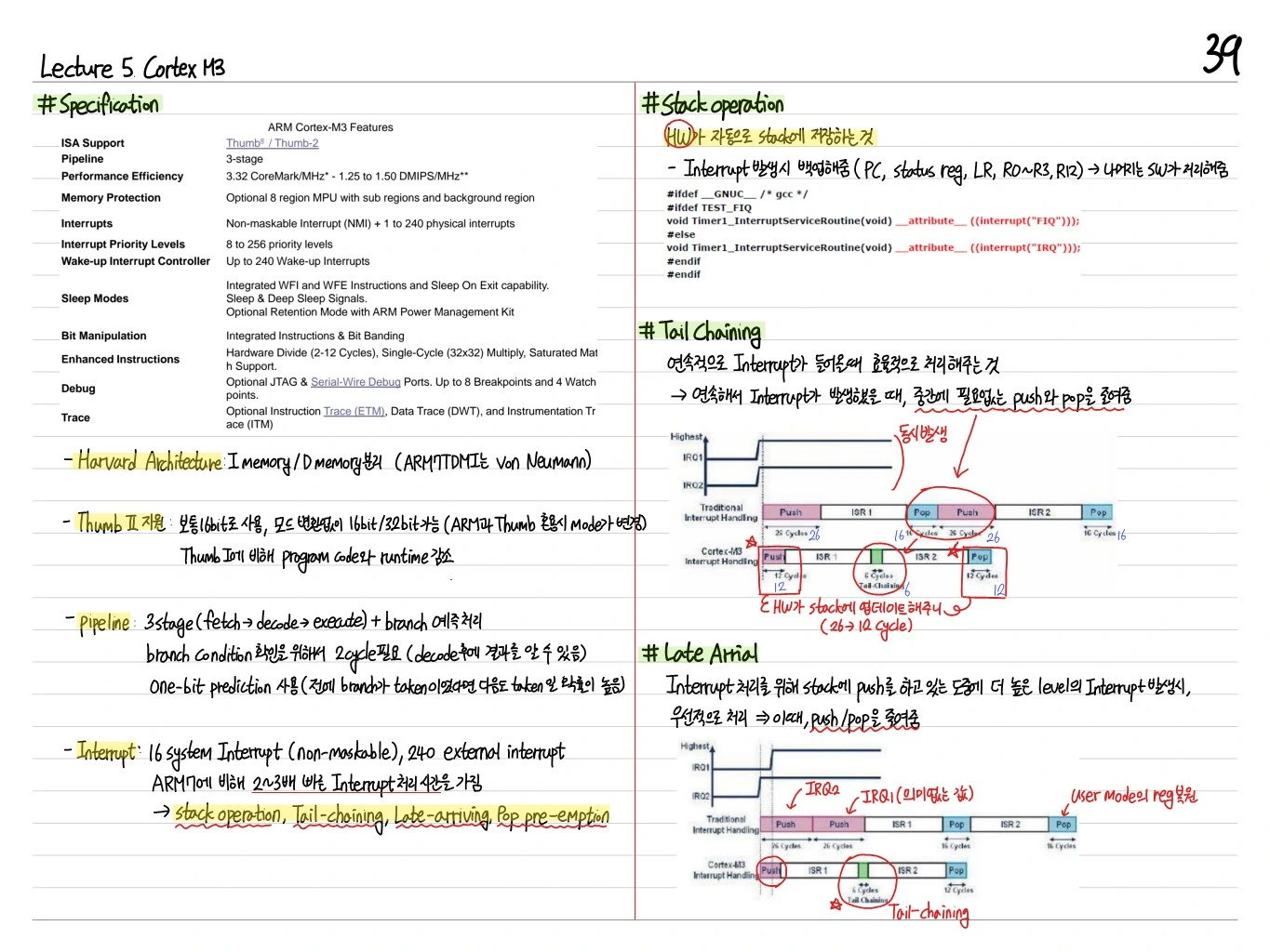 Cortex-M3 Pipeline 및 Branch Prediction
