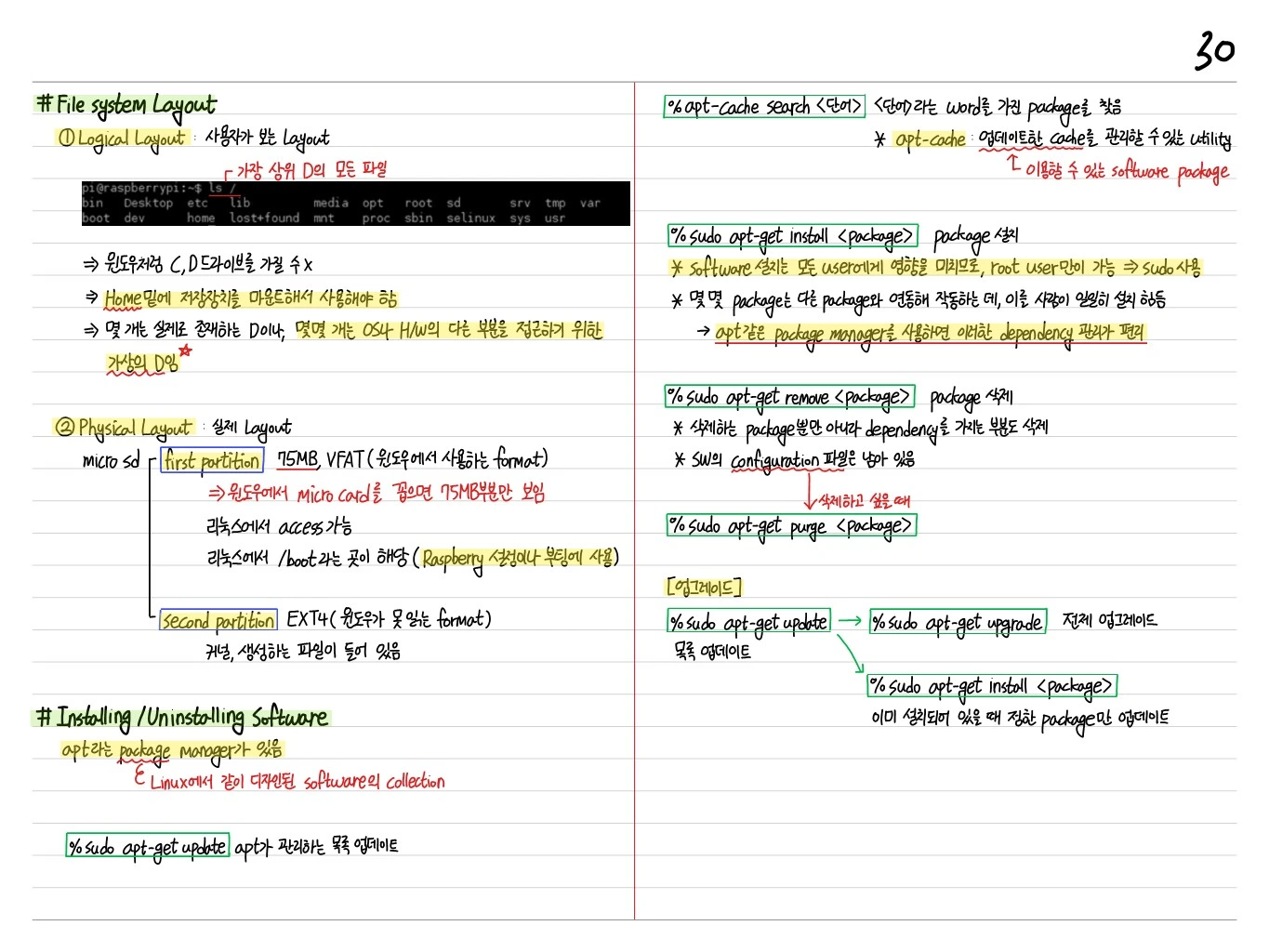 File System Layout 및 Package 관리