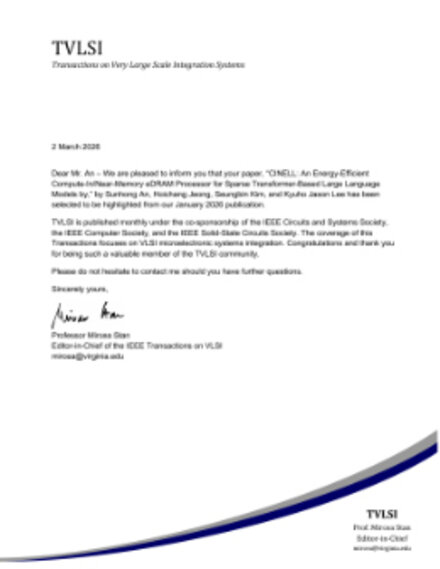 IEEE TVLSI Highlight Paper